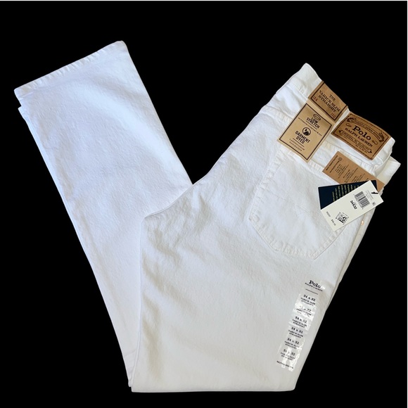 Polo Ralph Lauren Mens White Jeans